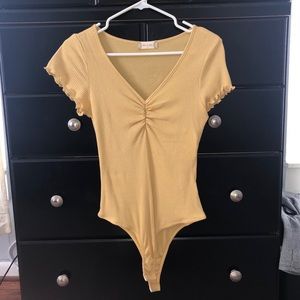 Altar’d State Yellow Body Suit